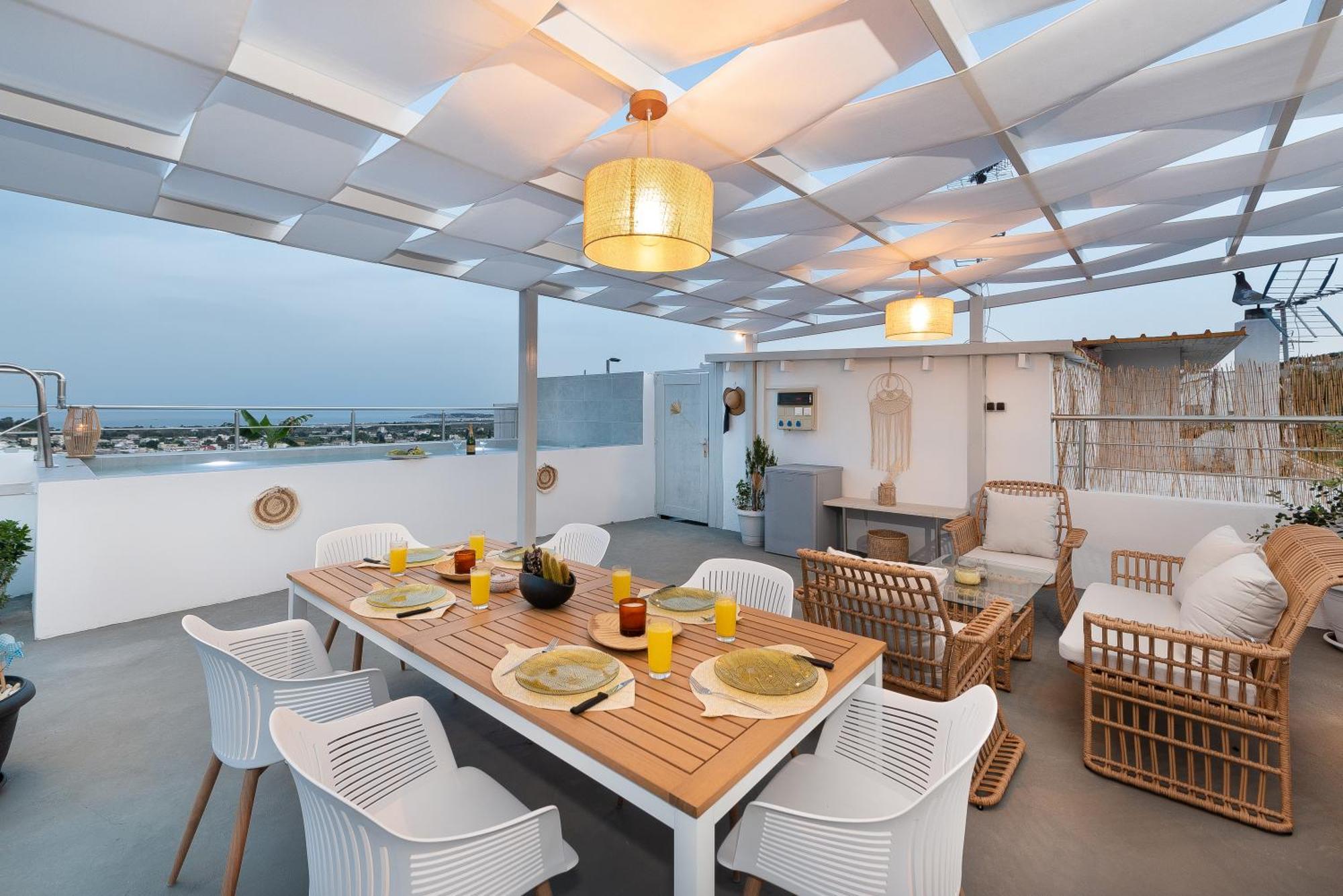 Afandou Panorama Apartment Bagian luar foto